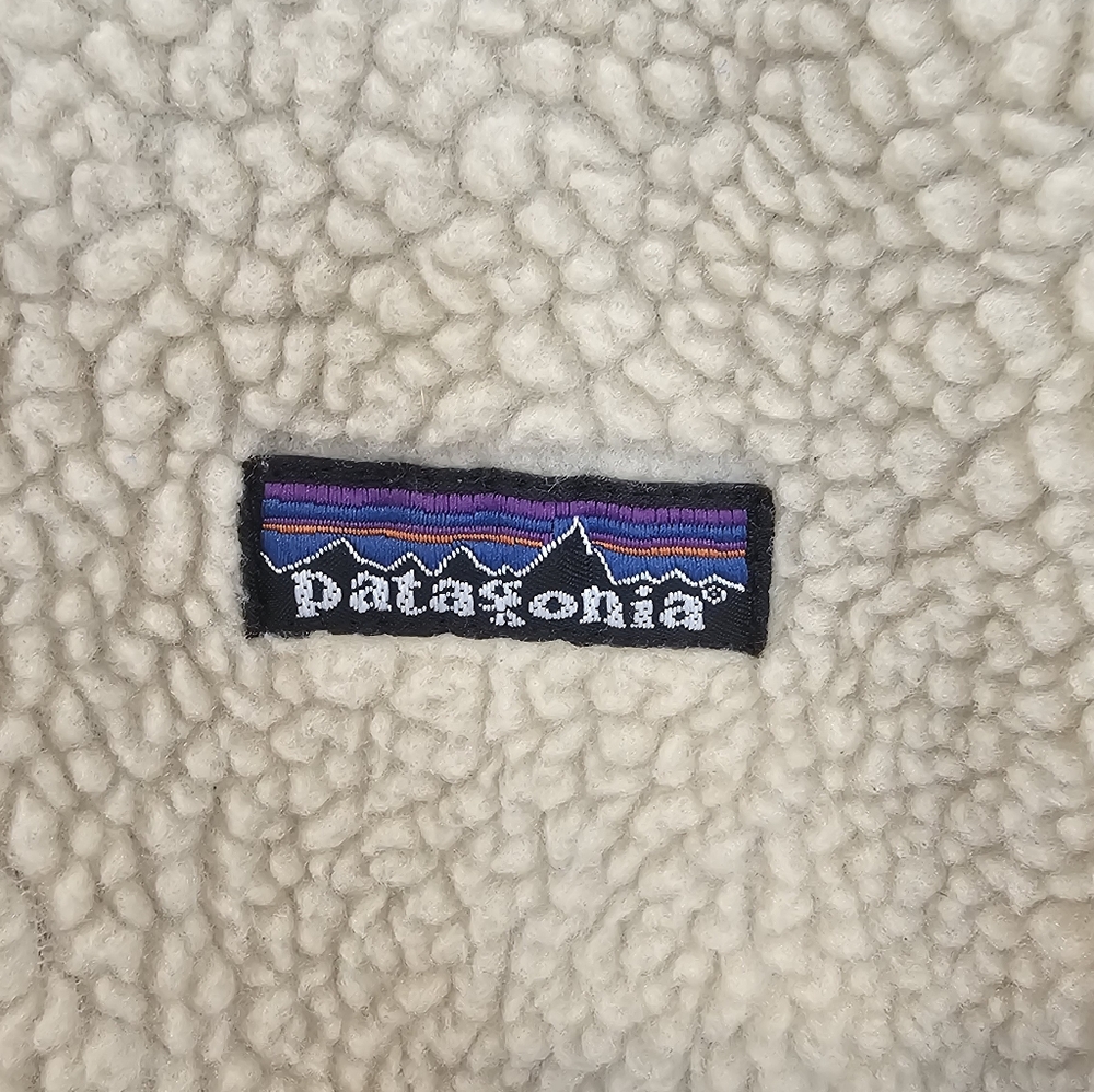 Patagonia Women's Retro-X Synchilla Tan/Cream Warm Jacket--Size Medium - Picture 6 of 9